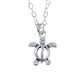 Sterling Silver Tiny Sea Turtle Charm Necklace