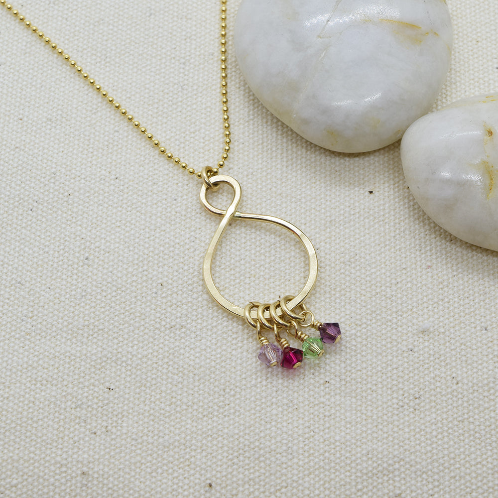 Infinity Gold Birthstone Necklace