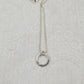 Joy Tiny Silver Hammered Circle Necklace