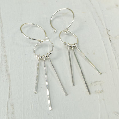 Lakota Silver Earrings - Cloverleaf Jewelry