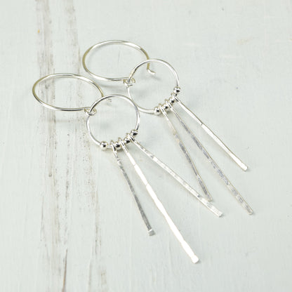Lakota Silver Earrings - Cloverleaf Jewelry