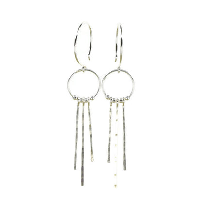 Lakota Silver Earrings - Cloverleaf Jewelry