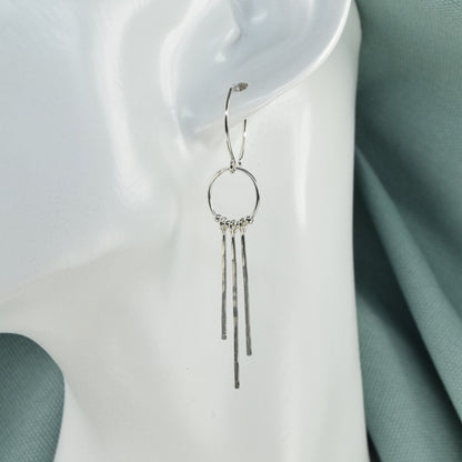 Lakota Silver Earrings - Cloverleaf Jewelry