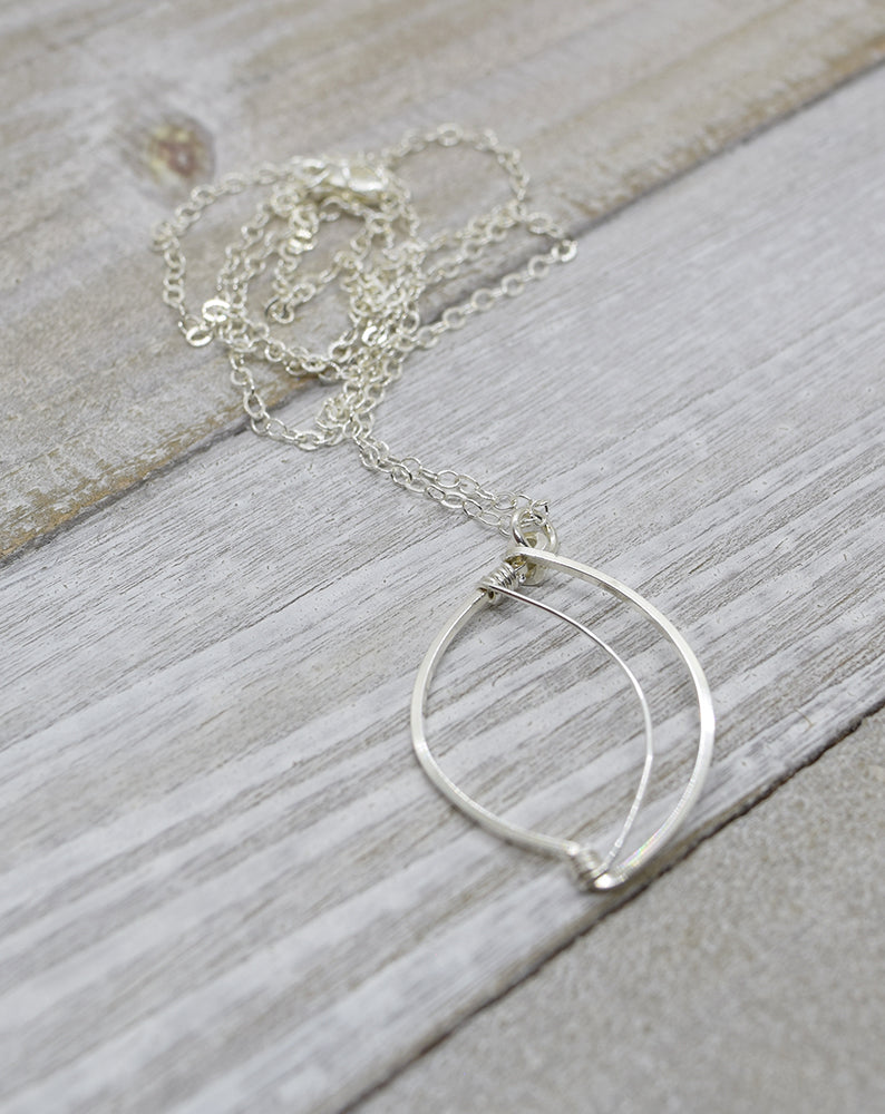Leaf Silver Necklace - Cloverleaf Jewelry