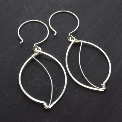 Leaves Silver Earrings - Cloverleaf Jewelry