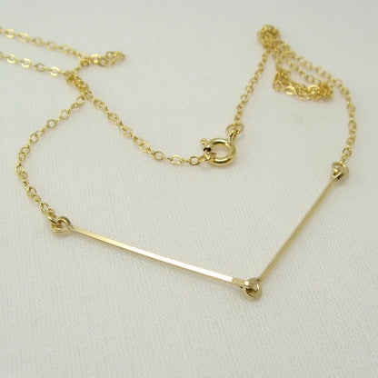 Linked Gold Necklace - Cloverleaf Jewelry