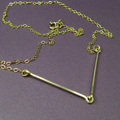 Linked Gold Necklace - Cloverleaf Jewelry