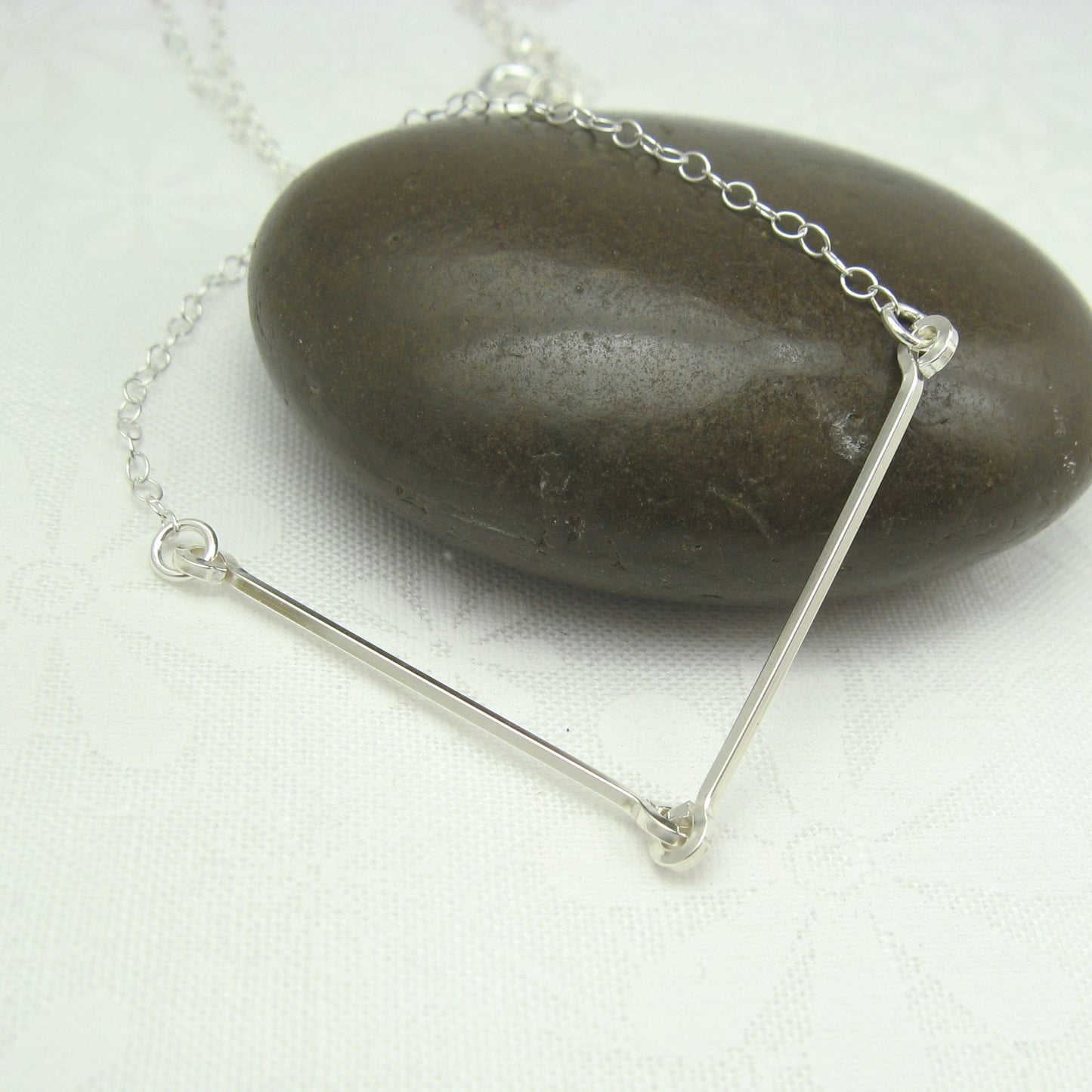 Linked Silver Necklace