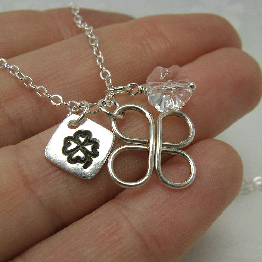 Lucky Clover Silver Necklace