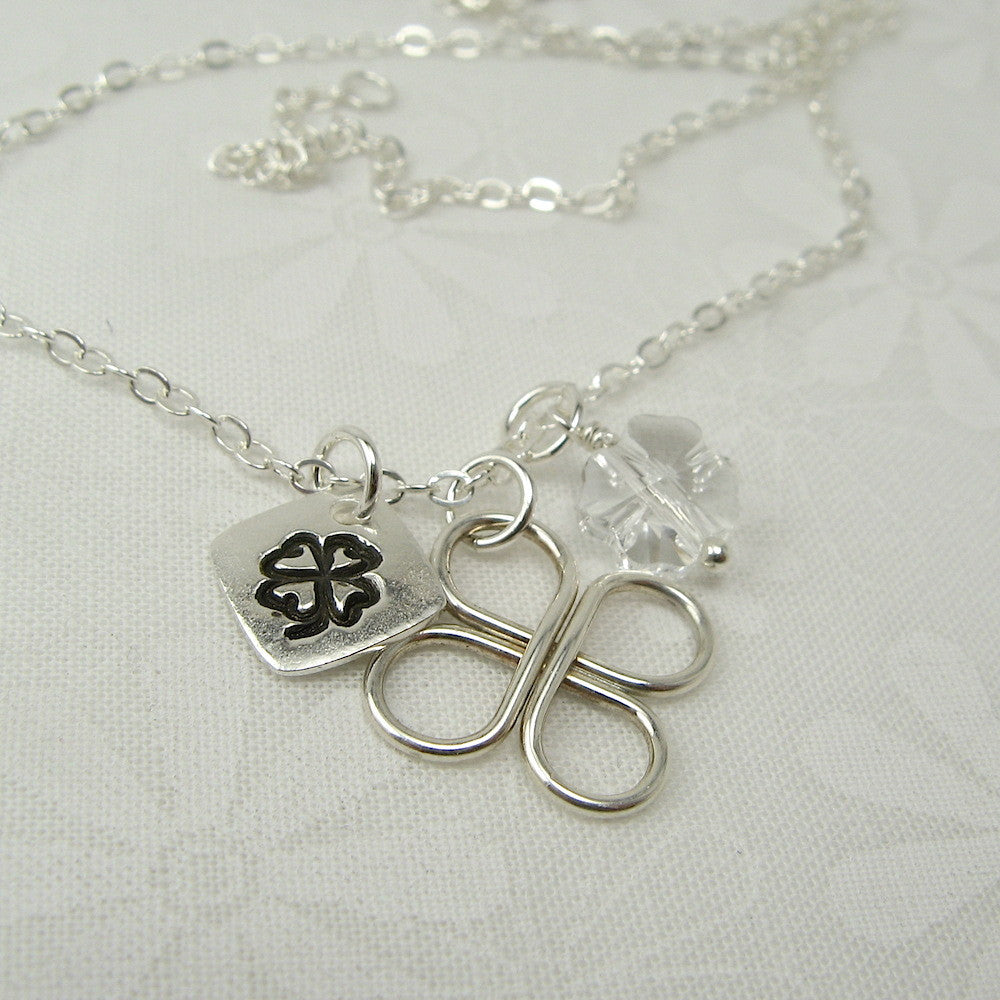 Lucky Clover Silver Necklace