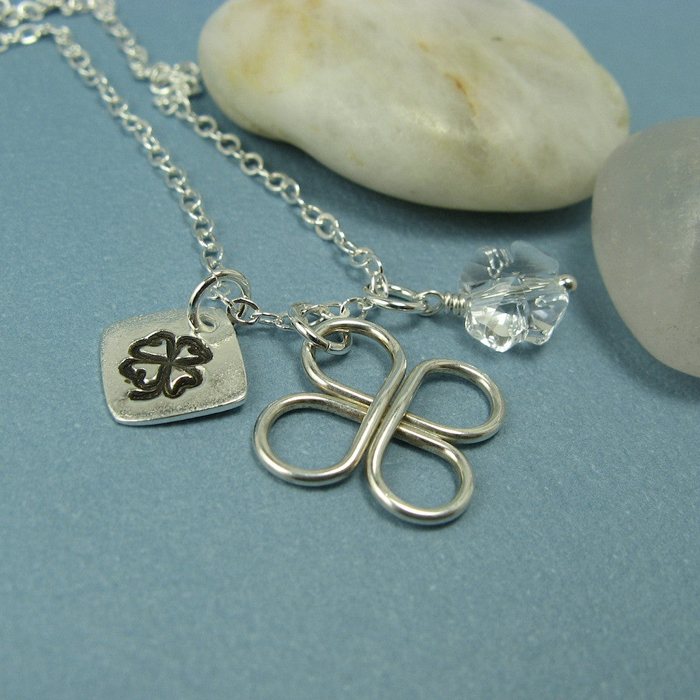 Lucky Clover Silver Necklace