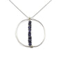 Lyra Silver Gemstone Necklace, Iolite