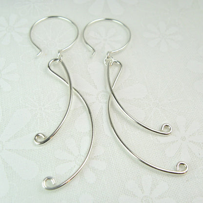Lyric Silver Earrings - Cloverleaf Jewelry