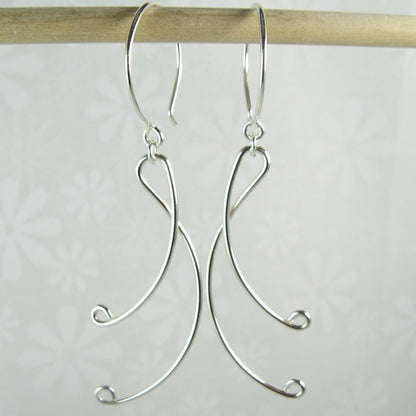 Lyric Silver Earrings - Cloverleaf Jewelry