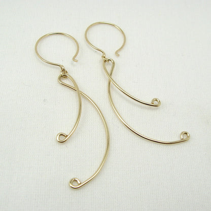 Lyric Gold Earrings - Cloverleaf Jewelry