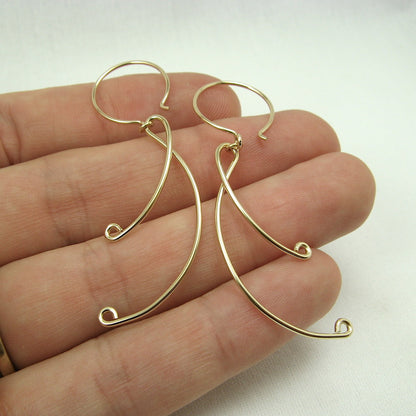 Lyric Gold Earrings - Cloverleaf Jewelry