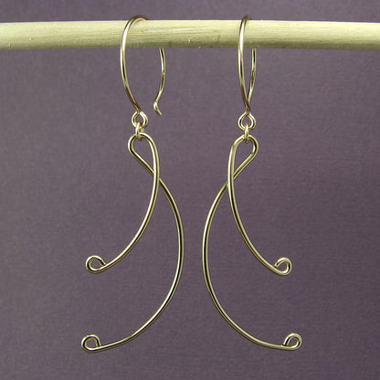 Lyric Gold Earrings - Cloverleaf Jewelry
