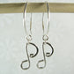 Melody Eighth Note Silver Earrings