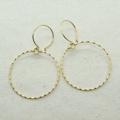 Meridian Twist Gold Earrings - Cloverleaf Jewelry