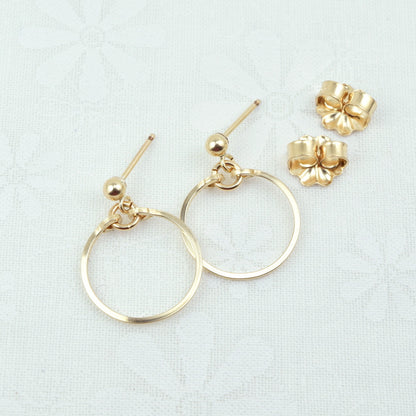 Meridian Gold Ball Post Earrings - Cloverleaf Jewelry