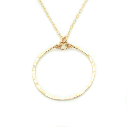 Meridian Gold Circle Necklace - Cloverleaf Jewelry