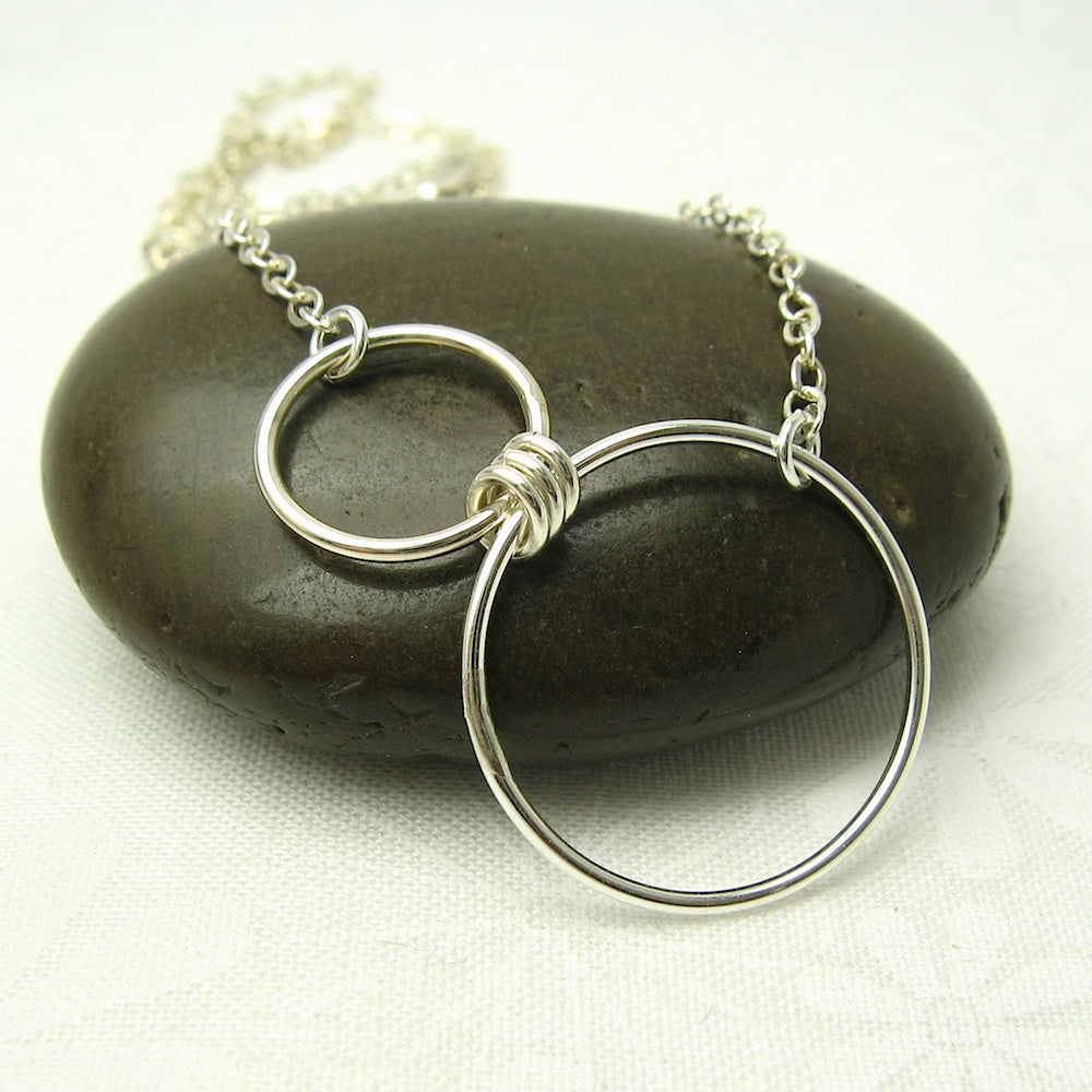 Nexus Silver Horizontal Necklace