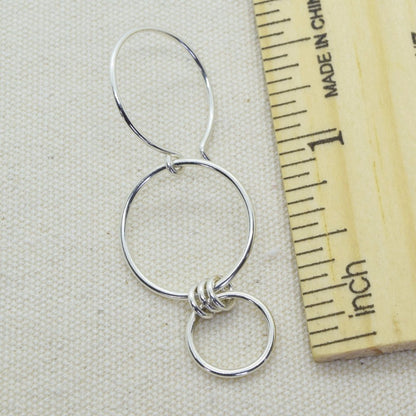 Nexus Silver Earrings - Cloverleaf Jewelry