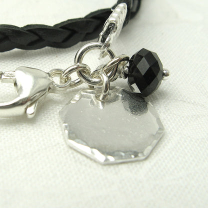 Octagon Silver Charm - Cloverleaf Jewelry