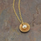 Pod Gold Necklace with Pearl