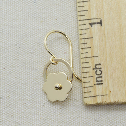 Posy Gold Flower Earrings - Cloverleaf Jewelry