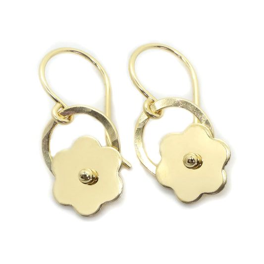 Posy Gold Flower Earrings