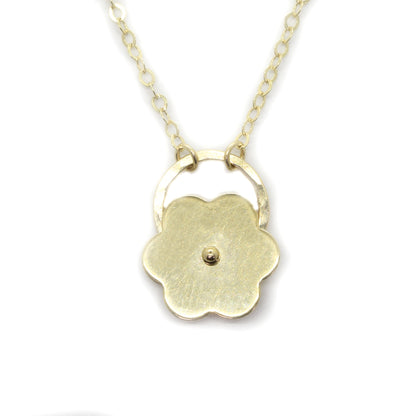 Posy Gold Flower Necklace - Cloverleaf Jewelry