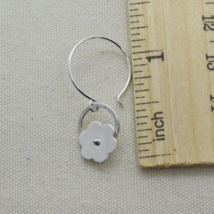 Posy Silver Flower Earrings - Cloverleaf Jewelry