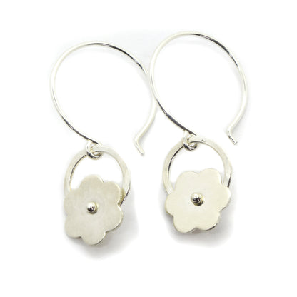 Posy Silver Flower Earrings - Cloverleaf Jewelry