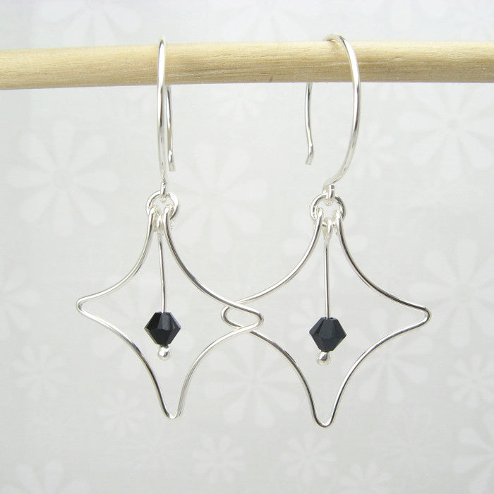 Radiant Silver Earrings - Cloverleaf Jewelry