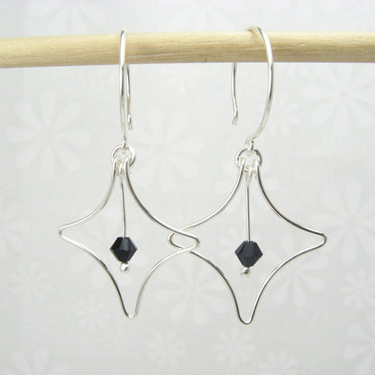 Radiant Silver Earrings - Cloverleaf Jewelry