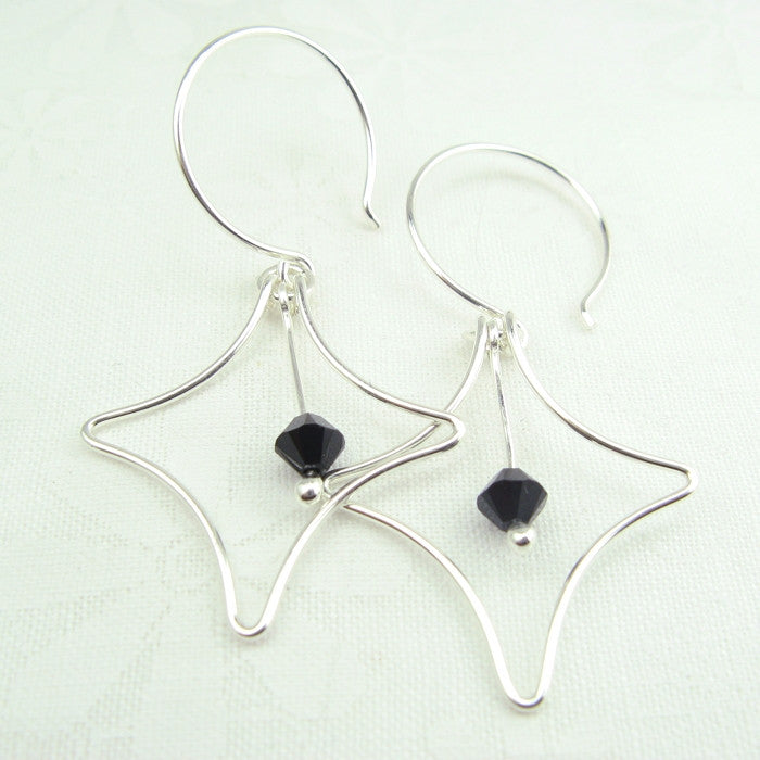 Radiant Silver Earrings - Cloverleaf Jewelry