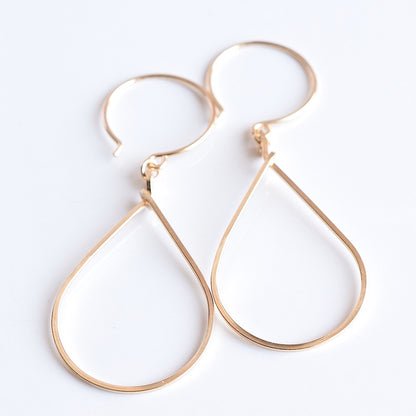 Raindrop Gold Earrings - Cloverleaf Jewelry