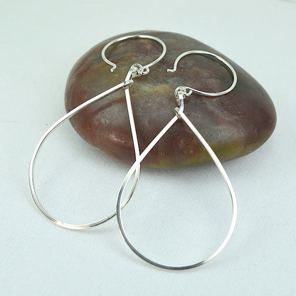 Raindrop Silver Earrings - Cloverleaf Jewelry