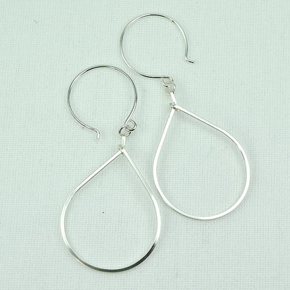 Raindrop Silver Earrings - Cloverleaf Jewelry