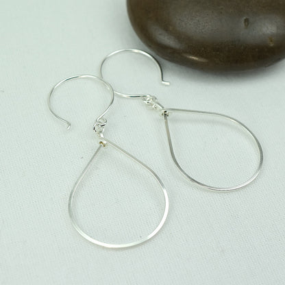 Raindrop Silver Earrings - Cloverleaf Jewelry