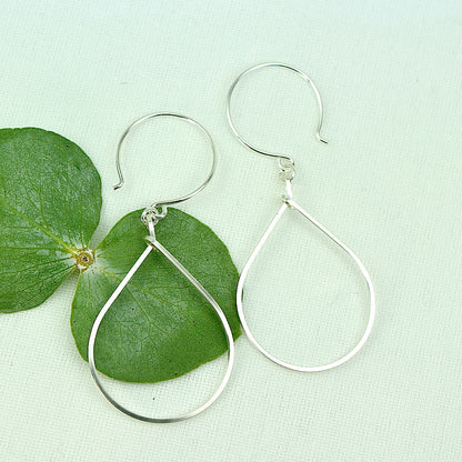 Raindrop Silver Earrings - Cloverleaf Jewelry