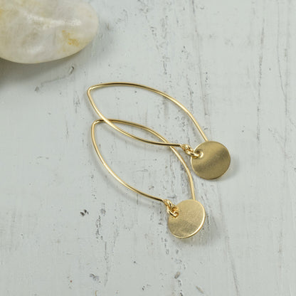 Reflect Gold Dangle Earrings - Cloverleaf Jewelry