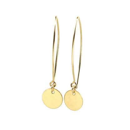Reflect Gold Dangle Earrings - Cloverleaf Jewelry