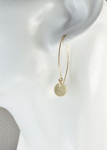 Reflect Gold Dangle Earrings - Cloverleaf Jewelry