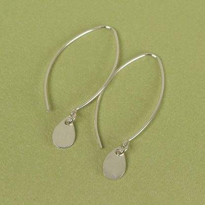 Reflect Silver Dangle Earrings - Cloverleaf Jewelry
