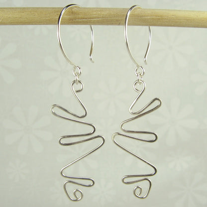 Switchbacks Silver Earrings - Cloverleaf Jewelry