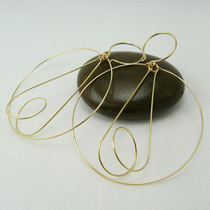 Tesla Gold Earrings - Cloverleaf Jewelry