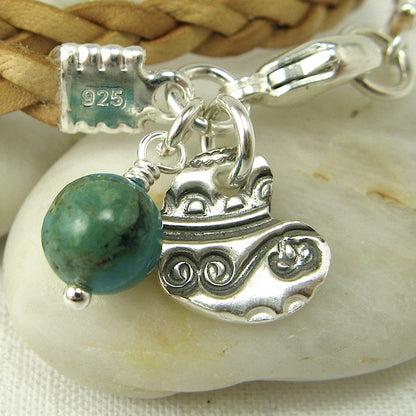 Textured Heart Charm - Cloverleaf Jewelry