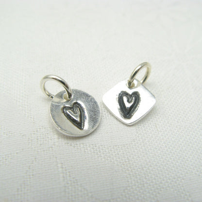Tiny Heart Charm - Cloverleaf Jewelry